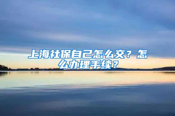 上海社保自己怎么交？怎么辦理手續(xù)？