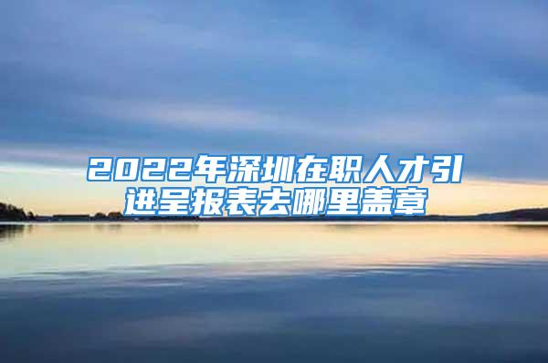 2022年深圳在職人才引進呈報表去哪里蓋章