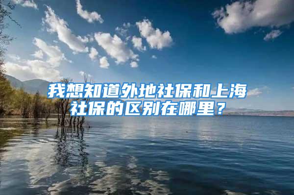 我想知道外地社保和上海社保的區(qū)別在哪里？