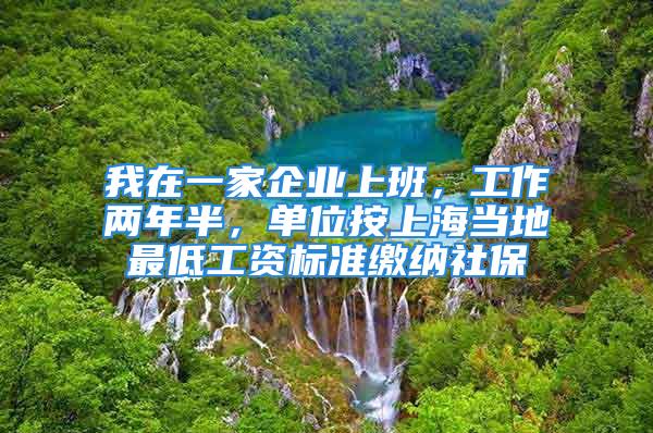 我在一家企業(yè)上班，工作兩年半，單位按上海當(dāng)?shù)刈畹凸べY標(biāo)準(zhǔn)繳納社保