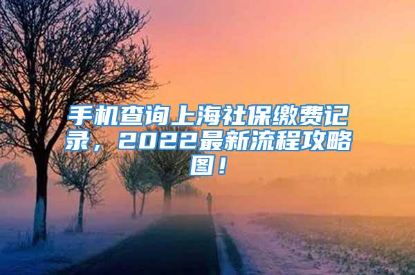 手機(jī)查詢上海社保繳費(fèi)記錄，2022最新流程攻略圖！