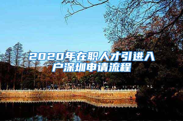 2020年在職人才引進(jìn)入戶深圳申請(qǐng)流程