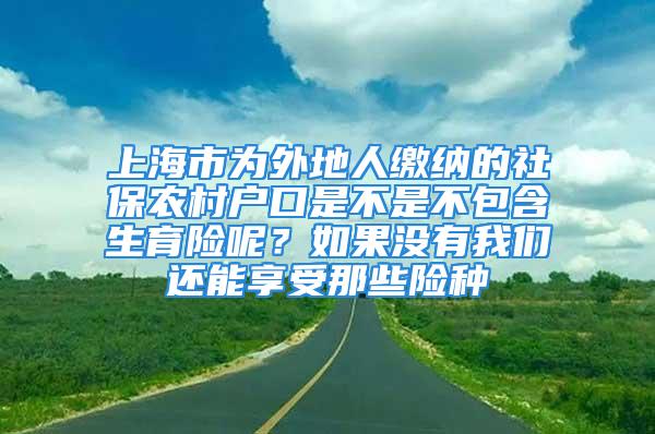 上海市為外地人繳納的社保農(nóng)村戶口是不是不包含生育險(xiǎn)呢？如果沒有我們還能享受那些險(xiǎn)種