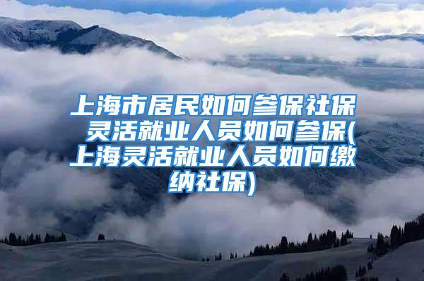 上海市居民如何參保社保 靈活就業(yè)人員如何參保(上海靈活就業(yè)人員如何繳納社保)