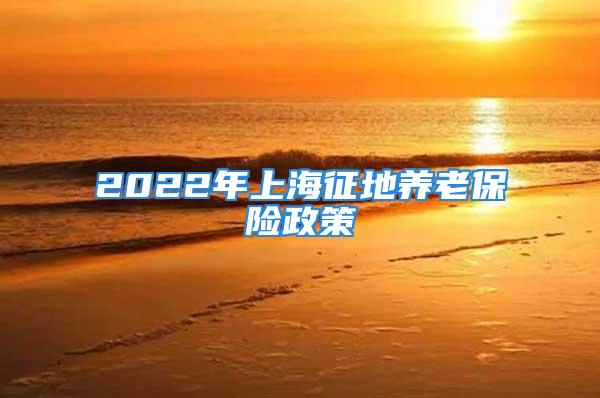 2022年上海征地養(yǎng)老保險(xiǎn)政策