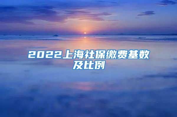 2022上海社保繳費基數(shù)及比例