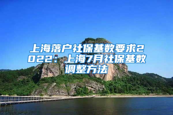 上海落戶社保基數(shù)要求2022：上海7月社?；鶖?shù)調(diào)整方法