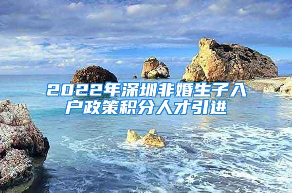 2022年深圳非婚生子入戶政策積分人才引進