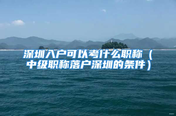 深圳入戶(hù)可以考什么職稱(chēng)（中級(jí)職稱(chēng)落戶(hù)深圳的條件）