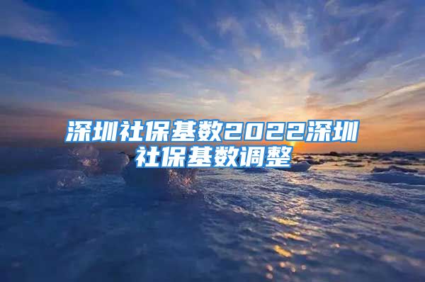 深圳社保基數(shù)2022深圳社?；鶖?shù)調(diào)整