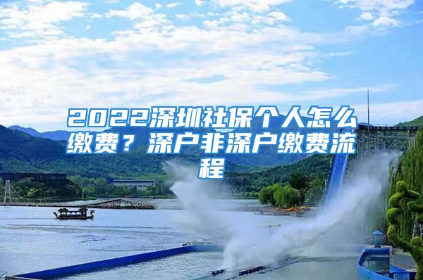 2022深圳社保個(gè)人怎么繳費(fèi)？深戶非深戶繳費(fèi)流程