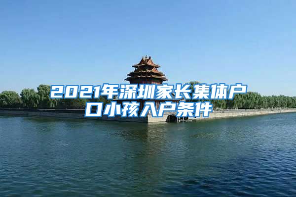 2021年深圳家長(zhǎng)集體戶口小孩入戶條件