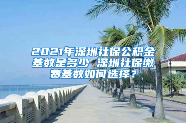 2021年深圳社保公積金基數(shù)是多少 深圳社保繳費基數(shù)如何選擇？