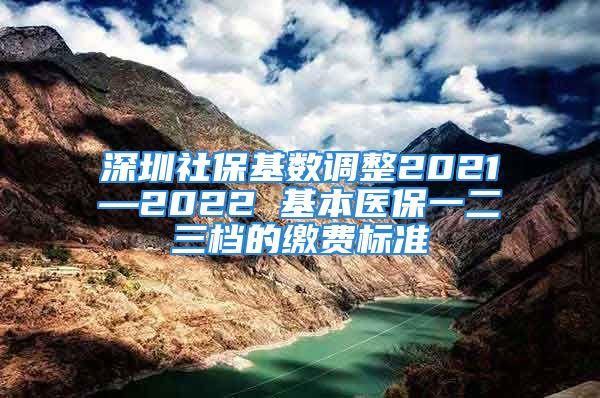 深圳社?；鶖?shù)調(diào)整2021—2022 基本醫(yī)保一二三檔的繳費標準