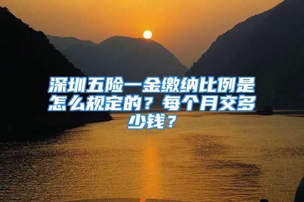 深圳五險(xiǎn)一金繳納比例是怎么規(guī)定的？每個(gè)月交多少錢(qián)？