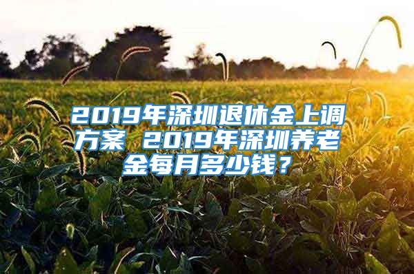 2019年深圳退休金上調(diào)方案 2019年深圳養(yǎng)老金每月多少錢(qián)？