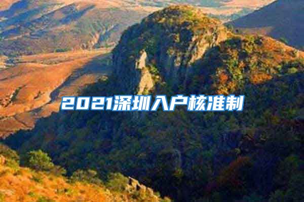 2021深圳入戶核準制