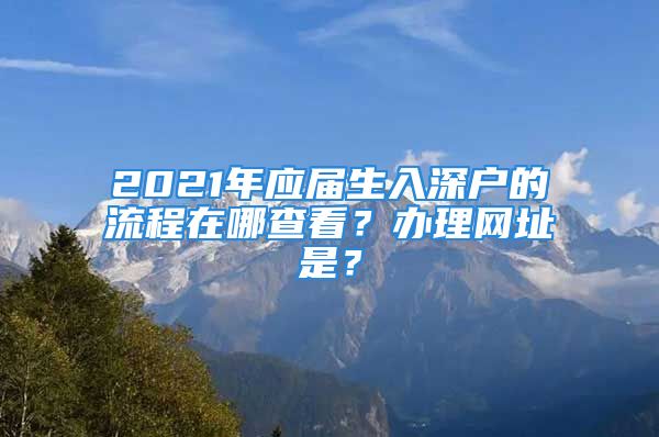 2021年應(yīng)屆生入深戶的流程在哪查看？辦理網(wǎng)址是？