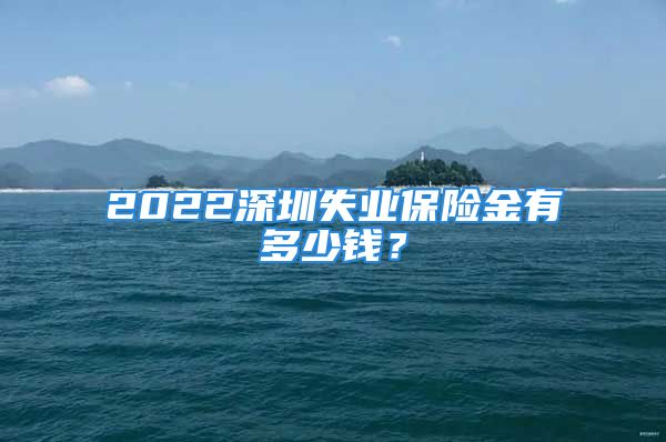 2022深圳失業(yè)保險金有多少錢？