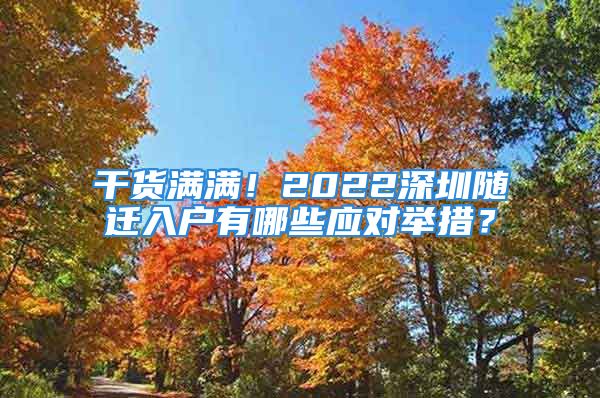 干貨滿滿！2022深圳隨遷入戶有哪些應(yīng)對(duì)舉措？