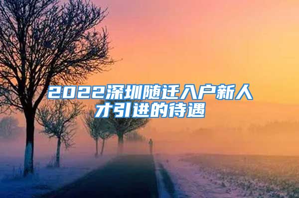 2022深圳隨遷入戶新人才引進(jìn)的待遇