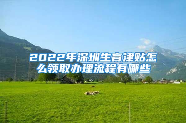 2022年深圳生育津貼怎么領(lǐng)取辦理流程有哪些