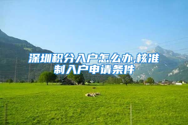 深圳積分入戶怎么辦,核準(zhǔn)制入戶申請條件