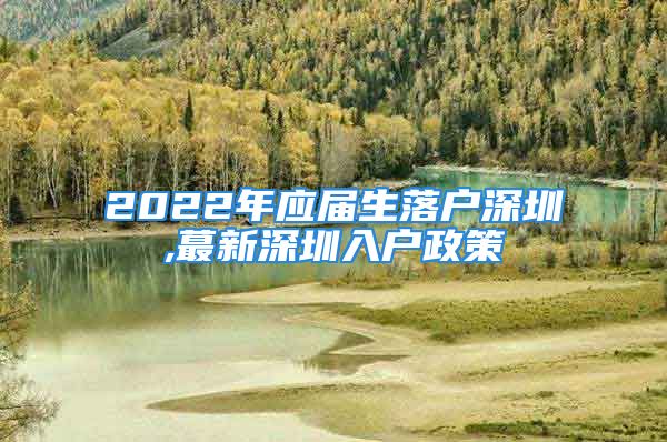 2022年應屆生落戶深圳,蕞新深圳入戶政策