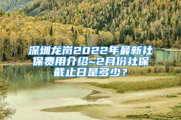 深圳龍崗2022年最新社保費用介紹~2月份社保截止日是多少？