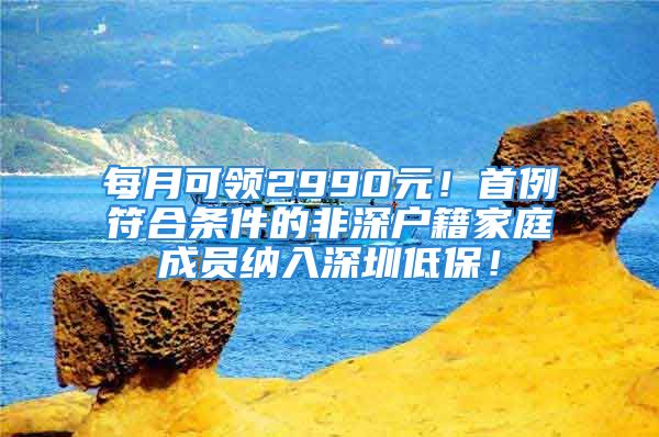 每月可領(lǐng)2990元！首例符合條件的非深戶籍家庭成員納入深圳低保！