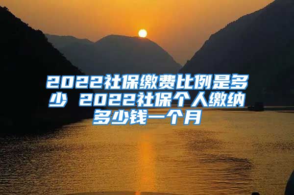 2022社保繳費比例是多少 2022社保個人繳納多少錢一個月