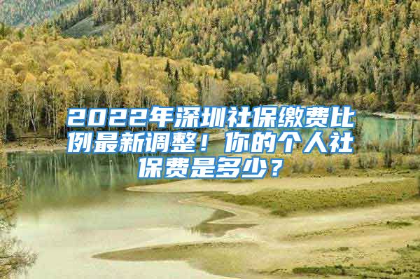 2022年深圳社保繳費比例最新調(diào)整！你的個人社保費是多少？