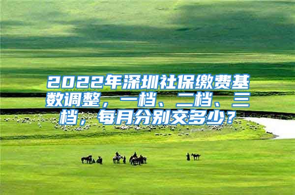 2022年深圳社保繳費(fèi)基數(shù)調(diào)整，一檔、二檔、三檔，每月分別交多少？