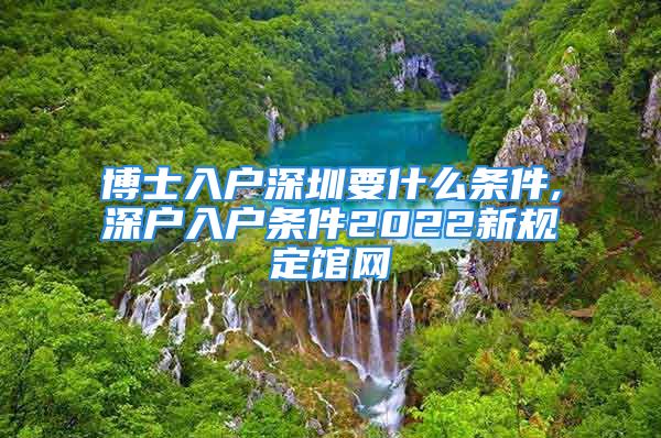 博士入戶深圳要什么條件,深戶入戶條件2022新規(guī)定館網(wǎng)