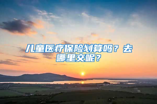 兒童醫(yī)療保險劃算嗎？去哪里交呢？