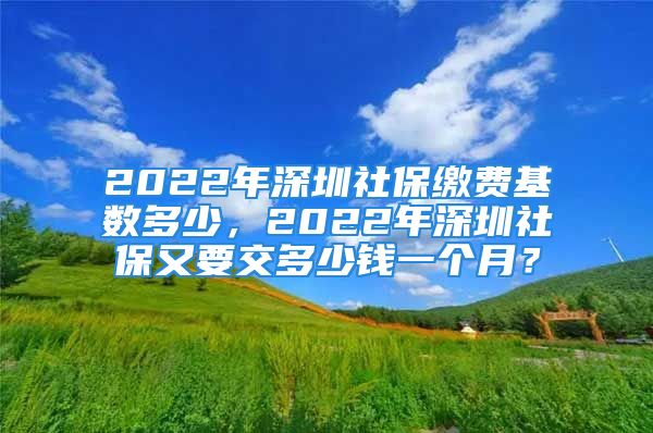 2022年深圳社保繳費基數(shù)多少，2022年深圳社保又要交多少錢一個月？