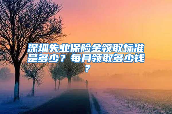 深圳失業(yè)保險(xiǎn)金領(lǐng)取標(biāo)準(zhǔn)是多少？每月領(lǐng)取多少錢？