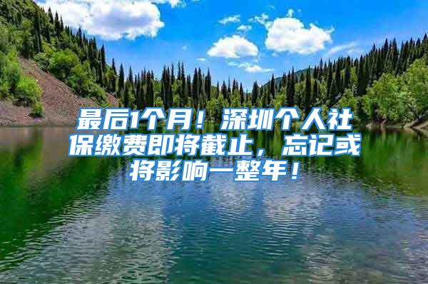 最后1個(gè)月！深圳個(gè)人社保繳費(fèi)即將截止，忘記或?qū)⒂绊懸徽辏?/></p>
									<p>　　回想當(dāng)年</p>
<p>　　咱深圳人的安全意識(shí)也曾火上熱搜</p>
<p>　　上后排就系安全帶</p>
<p>　　保溫杯里泡枸杞</p>
<p>　　......</p>
<p>　　但小晚認(rèn)為，最重要的</p>
<p>　　還得是咱們平日里的安全保障！</p>
<p style=