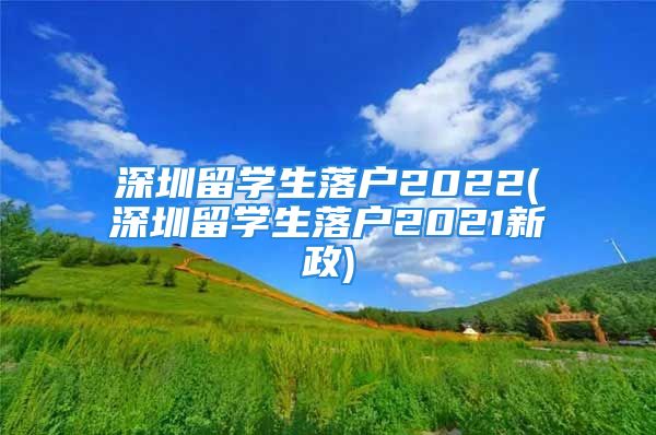 深圳留學(xué)生落戶2022(深圳留學(xué)生落戶2021新政)