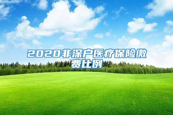 2020非深戶醫(yī)療保險(xiǎn)繳費(fèi)比例