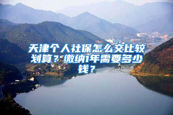 天津個人社保怎么交比較劃算？繳納1年需要多少錢？