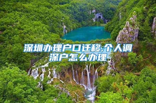 深圳辦理戶口遷移,個(gè)人調(diào)深戶怎么辦理