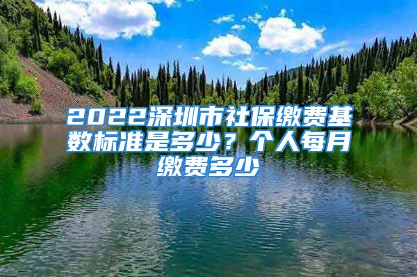 2022深圳市社保繳費基數(shù)標準是多少？個人每月繳費多少