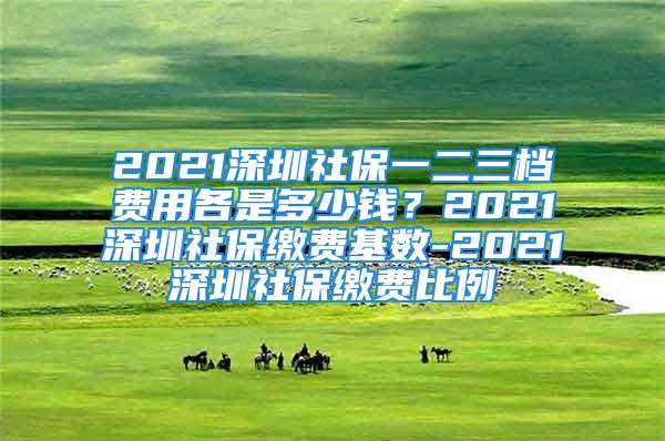 2021深圳社保一二三檔費用各是多少錢？2021深圳社保繳費基數(shù)-2021深圳社保繳費比例