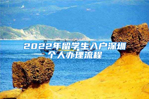 2022年留學生入戶深圳個人辦理流程