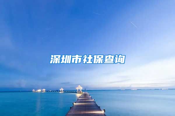 深圳市社保查詢