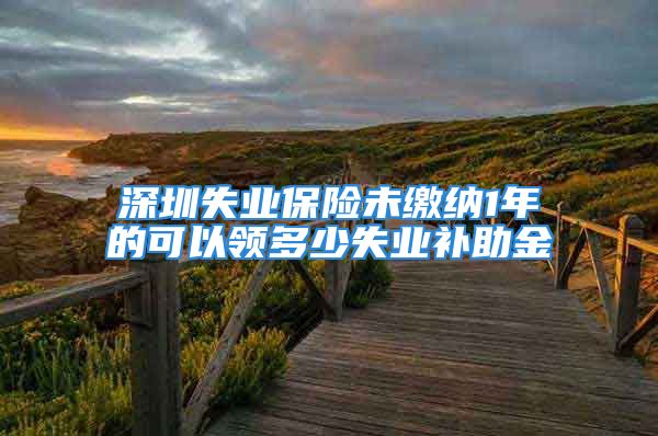 深圳失業(yè)保險(xiǎn)未繳納1年的可以領(lǐng)多少失業(yè)補(bǔ)助金