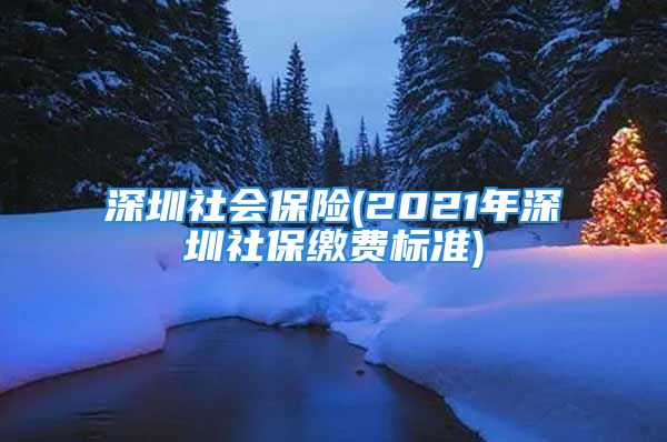 深圳社會保險(2021年深圳社保繳費標準)