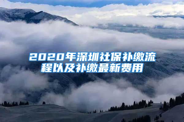 2020年深圳社保補(bǔ)繳流程以及補(bǔ)繳最新費(fèi)用