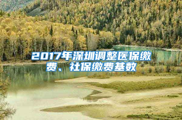 2017年深圳調(diào)整醫(yī)保繳費(fèi)、社保繳費(fèi)基數(shù)